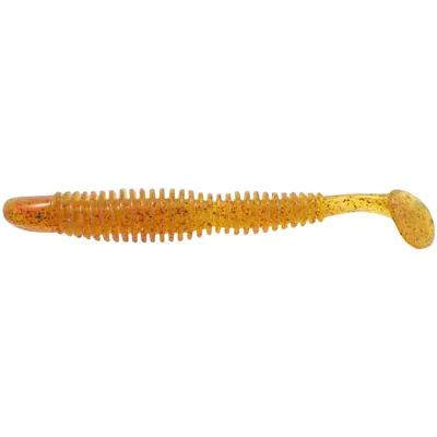 Силікон рибальський Reins Bubbling Shad 4" 566 Motor Oil Red Flake (8 шт/уп.) (1552.04.04)