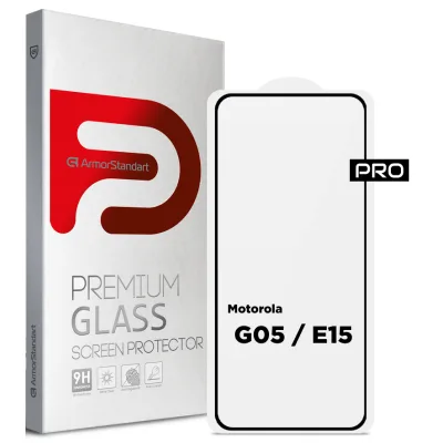 Скло захисне Armorstandart Pro Motorola G05 / E15 Black (ARM83294)