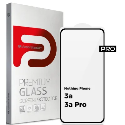 Скло захисне Armorstandart Pro Nothing Phone (3a) / (3a) Pro Black (ARM85466)