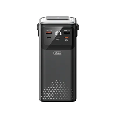 Батарея універсальна XO 80000mAh, PD/20W, QC/22,5W, Lamp, black (XO-PR287-BK)