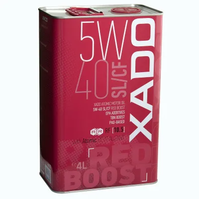 Моторна олива Xado Atomic Oil 5W-40 SL/CF RED BOOST 4л (XA 26206)
