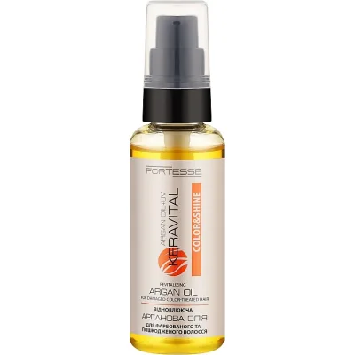 Олія для волосся Fortesse Professional Color & Shine Арганова з UV-фільтром 60 мл (4823115504487)