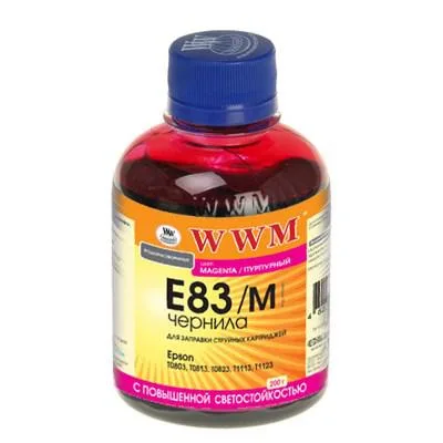 Чорнило WWM EPSON StPhoto R270/290 Magenta /NEW (E83/M)