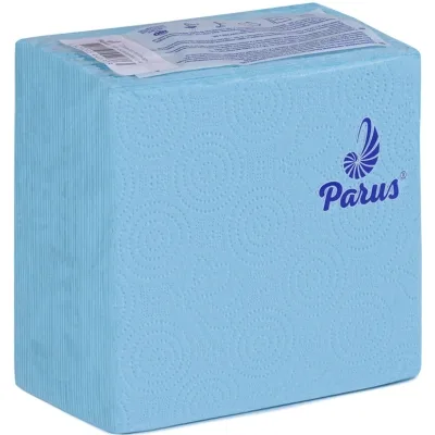 Серветки столові Parus 1 шар 33х33 см Сині 100 шт. (4820205440373)