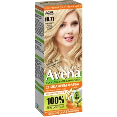 Фарба для волосся Acme Color Avena Naturals Стійка 10.71 - Platinum Blonde (4823115503053)
