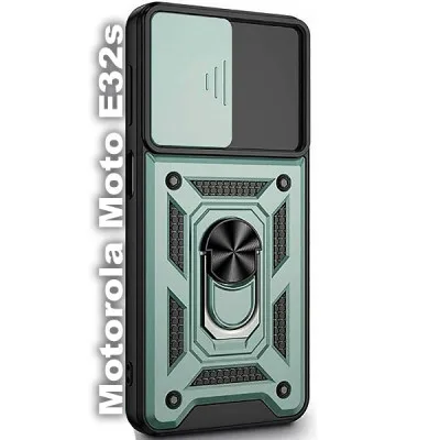 Чохол до мобільного телефона BeCover Military Motorola Moto E32s Dark Green (709969)