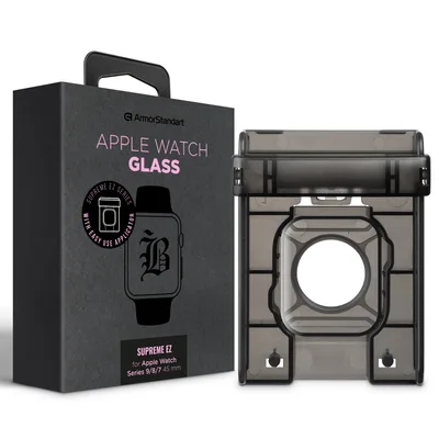 Скло захисне Armorstandart Supreme Black Icon EZ Apple Watch Series 9/8/7 45 mm (ARM91475)