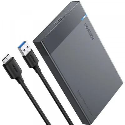 Кишеня зовнішня Ugreen USB 3.0 to M.2 SATA SSD US221 black (30848)