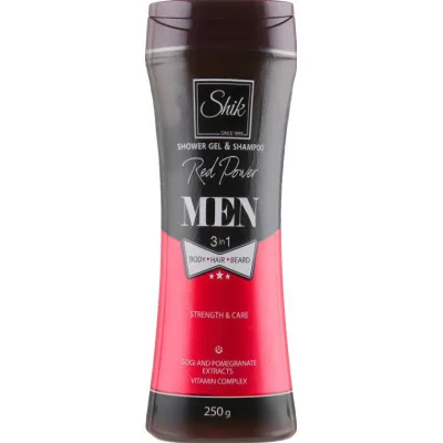 Гель для душу Shik 3 в 1 Men Red Рower 250 г (4820023369146)