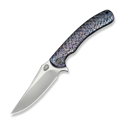 Ніж складаний туристичний Weknife Dracarys, (9.1 см) Böhler M390 / титан 6AL4V полум’яний