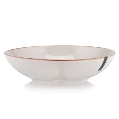 Тарілка ARDESTO Apulia, 820мл, 20.8см, кераміка, сірий (AR2921AG)