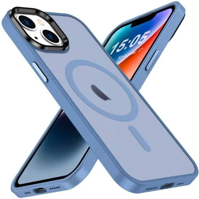 Чохол до мобільного телефона 2E Basic Apple iPhone 15 Soft Touch MagSafe Cover Light Blue (2E-IPH-15-OCLS-LB)