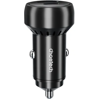 Зарядний пристрій Choetech USB-C+USB-A 60W QC3.0/PD/PPS black (TC0014-BK)