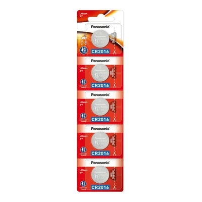 Батарейка CR 2016 Lithium 5pcs Blister Panasonic (CR-2016/5BE)
