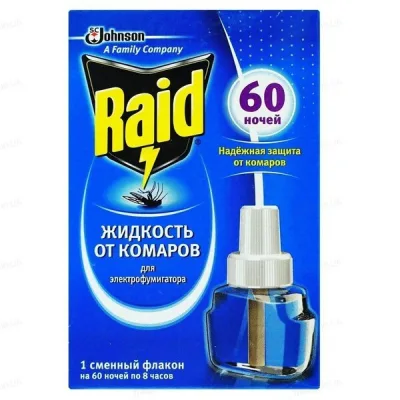 Рідина для фумігатора Raid Проти комарів 60 ночей (5000204329131)