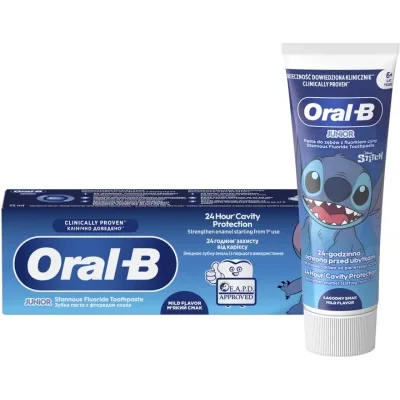 Дитяча зубна паста Oral-B Pro Junior для дітей віком від 6 до 12 років 75 мл (8700216089654)
