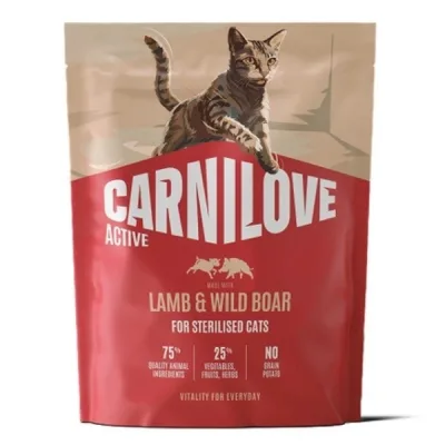Сухий корм для кішок Carnilove Active Lamb & Wild Boar Sterilised 400 г (8595602581429)