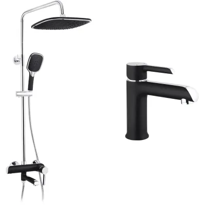 Душовий гарнітур Kroner Essen-SCH063 + змішувач Essen-SCH010 (CVS30210)