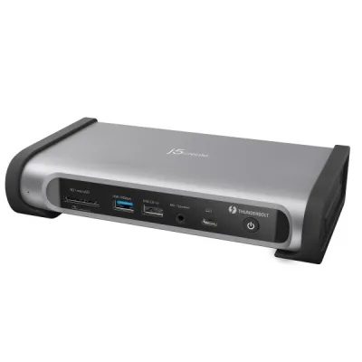 Порт-реплікатор J5create Dock-Station USB-C 15-in-1 (HDMI/DP/PD/USB-A/USB-C/LAN/картридер/audio) (JTD568-EN)