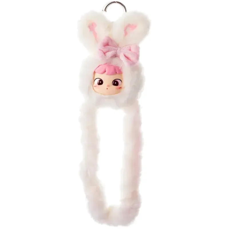 М'яка іграшка Tangle з кільцем Cimmy Fluffy Bunny Snowy (HWTANGLE01S01-WC02)
