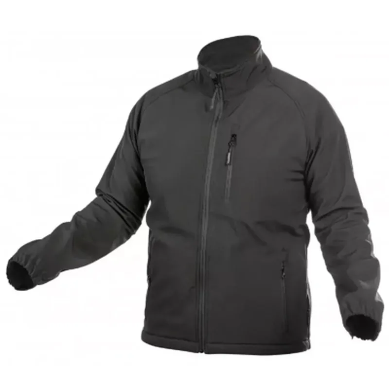 Куртка робоча Hoegert BIESE HT5K258-M SoftShell 96% поліестер/4% еластан чорна, M (50) (HT5K258-M)