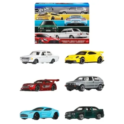Масштабна модель автомобіля Hot Wheels Набір автомоделей Silver series Дорогами Європи (JLB25)