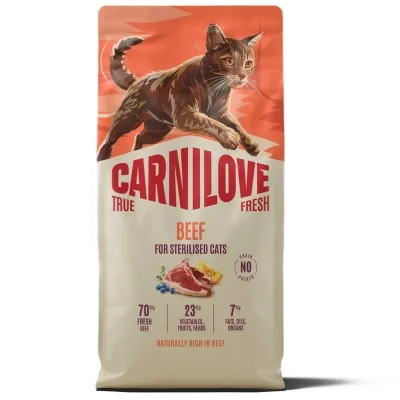 Сухий корм для кішок Carnilove True Fresh Beef Sterilised 6 кг (8595602582181)