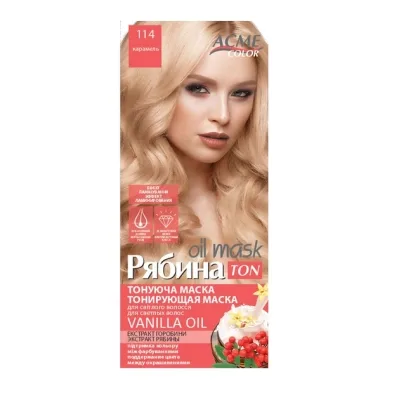 Відтінковий бальзам Acme Color Hair Care Ton Oil Mask 114 - Карамель (4820197009435)