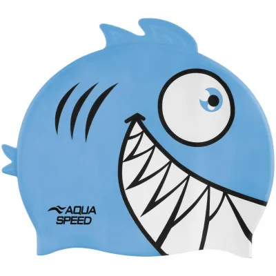 Шапка для плавання Aqua Speed Zoo Pirana 246-02 9697 бірюзовий Діт OSFM (5908217696977)