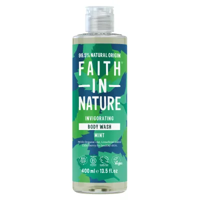 Гель для душу Faith in Nature Натуральний З м'ятою 400 мл (708002403774)