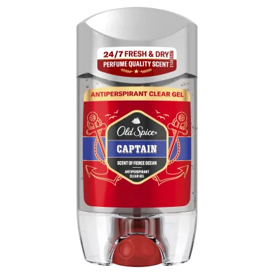 Антиперспірант Old Spice Captain Прозорий гелевий 70 мл (8006530030397)
