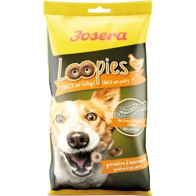 Ласощі для собак Josera LOOPIES MIT LAMM 150 г (4032254746997)