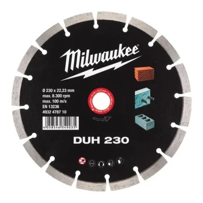 Круг відрізний Milwaukee DUH 230, алмазний для твердого бетону (4932478710)
