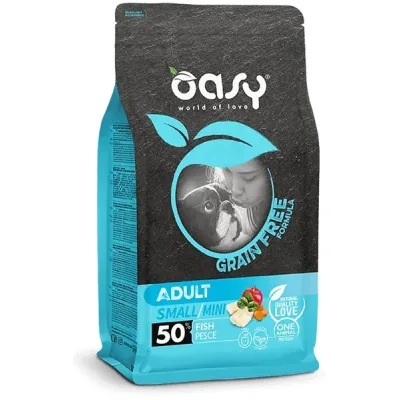 Сухий корм для собак OASY DOG Grain Free Small/Mini риба з яблуком та бататом 800 г (8053017347523)