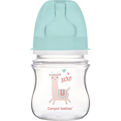Пляшечка для годування Canpol babies EasyStart - Toys з широким отвором 120 мл (35/220_gre)