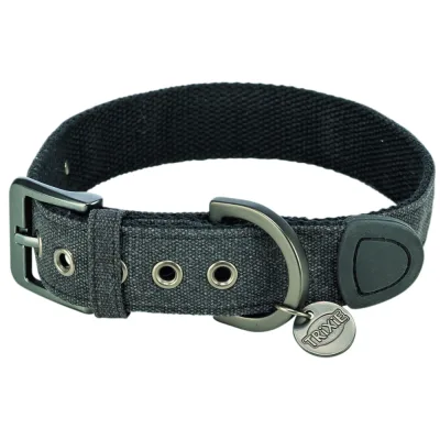 Нашийник для тварин Trixie CityStyle екстраширокий S–M 30–37 см 25 мм чорний (4053032681774)
