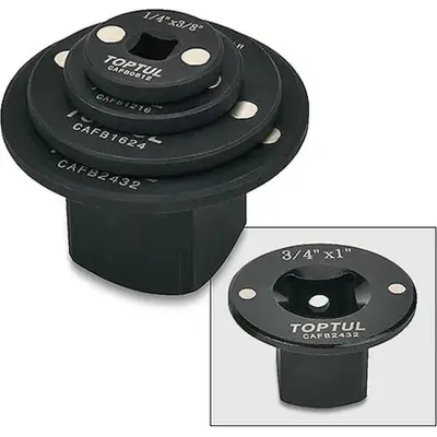Адаптер для інструменту Toptul набір магнітних 1/4"-1" 4шт. (GAAR0404)