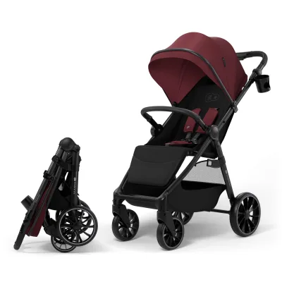 Коляска Kinderkraft Grande 2 Burgundy (KSGRAN02BRG0000) (5902533929573)