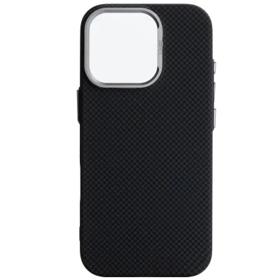 Чохол до мобільного телефона Armorstandart LikeCarbon2 MagCase Apple iPhone 15 Pro Kevlar Black (ARM88589)