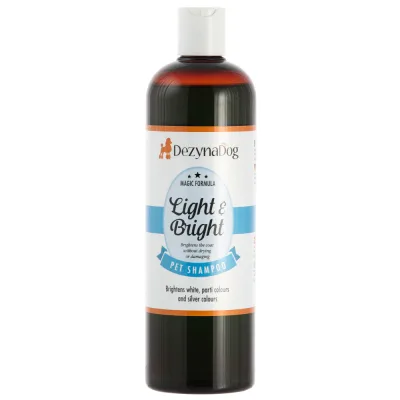 Шампунь для тварин Dezynadog Light Bright White Coat Colour Enchance для посилення кольору і блиску 500 мл (5052372015842)