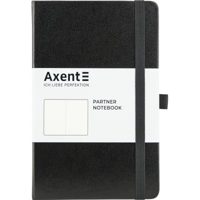 Книга записна Axent Partner 125х195 мм без лініюванням 96 аркушів Чорна (8307-01-A)