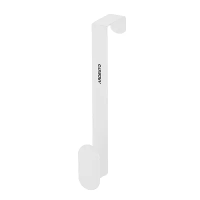 Вішалка для рушника Ardesto Minimalism Дверна на 1 гачок Біла (ARHB3108W)