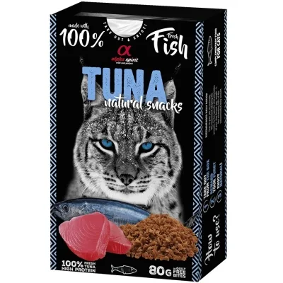Ласощі для котів Alpha Spirit Cat Tuna Natural Snacks з тунцем 80 г (8436586311803)
