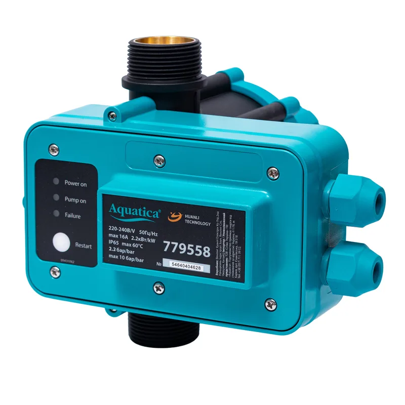 Контролер тиску електронний 2.2кВт Ø1 1/4" AQUATICA (779558)