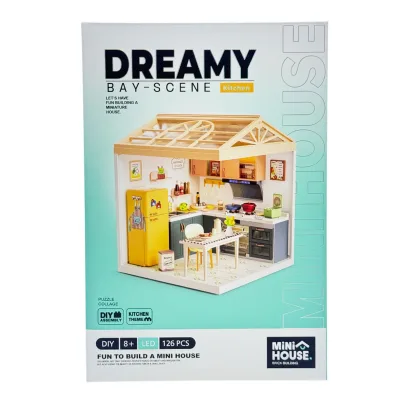 Конструктор Mini House румбокс серії Інтер'єр – Кухня (світло) (8005)