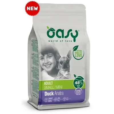 Сухий корм для собак OASY DOG Monoprotein ADULT Small/Mini качка 1.6 кг (8054329511220)