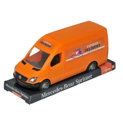 Спецтехніка Tigres Mercedes-Benz Sprinter вантажний (помаранчевий) на планшетці (39719)