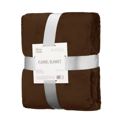Плед Ardesto Flannel 160х200см, 100% поліестер, коричневий (ART0217SB)