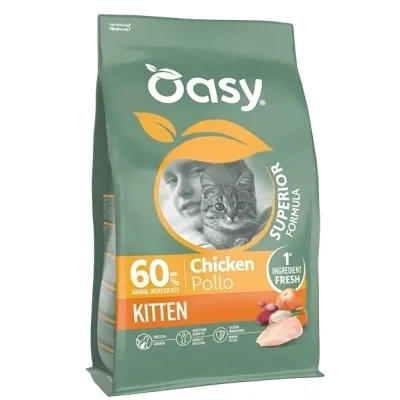 Сухий корм для кішок OASY Dry Cat Superior Kitten курка 1.5 кг (8054329515716)