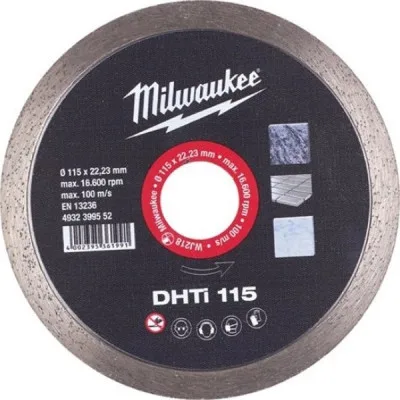 Круг відрізний Milwaukee алмазний для керамічної плитки DHTI 125, 125мм (4932399553)